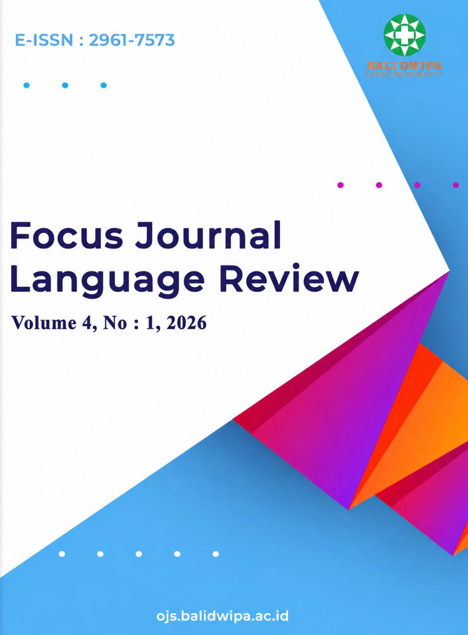 					View Vol. 4 No. 1 (2026): Focus Journal Language Review
				